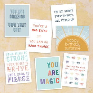 Blank greeting cards: i love this for you, congrats! and I hate this for you
