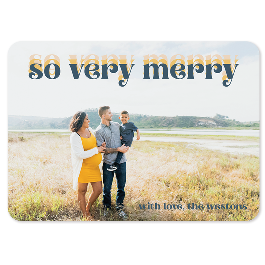 Horizontal full bleed: custom photo card