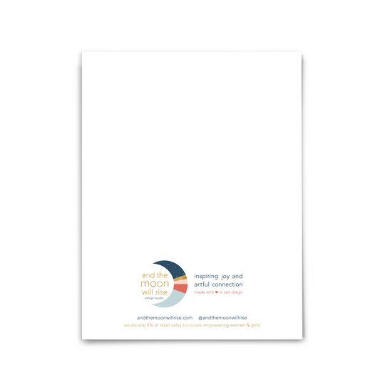 Strong brave fierce: greeting card