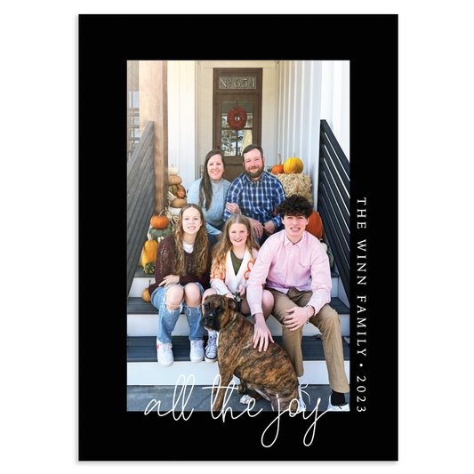 Vertical modern: custom photo card