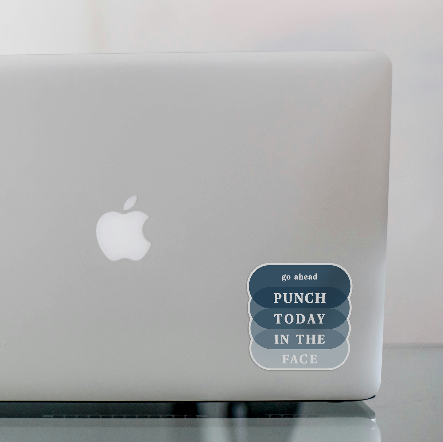 Punch today in the face: sticker