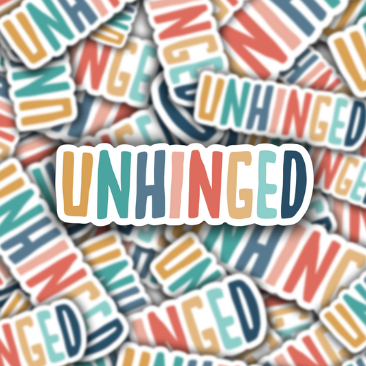 Unhinged: sticker
