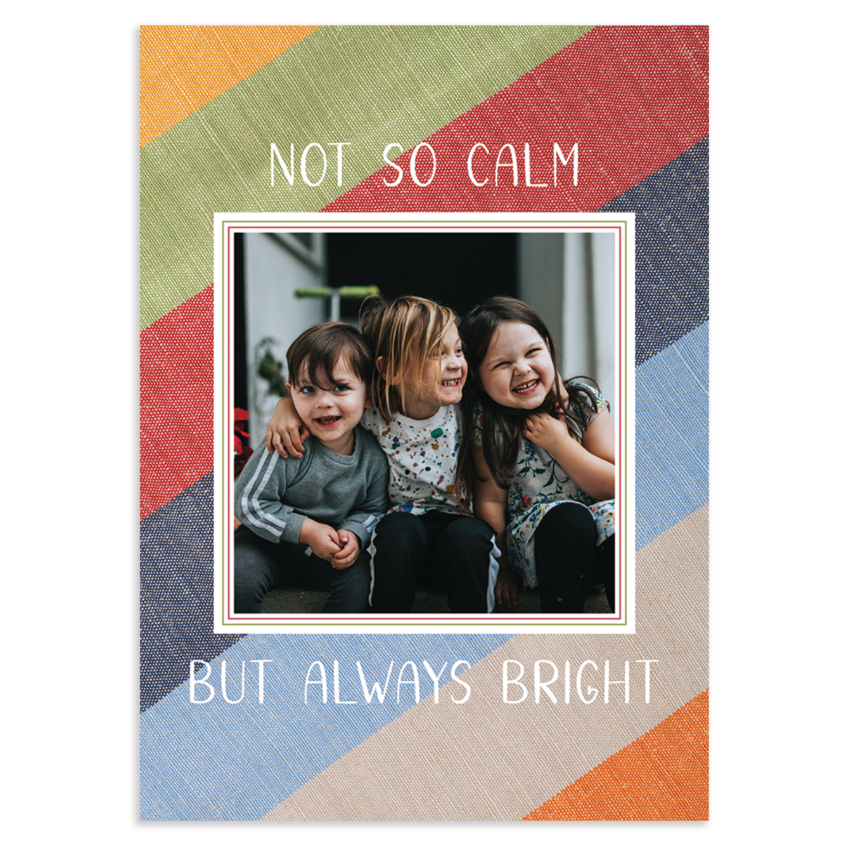 Vertical square border: custom photo card