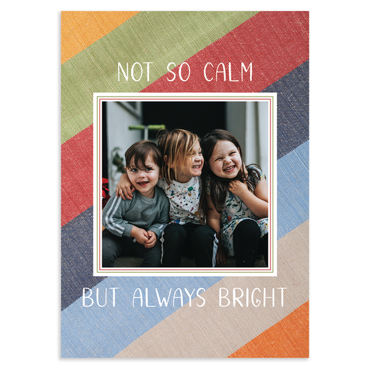 Vertical square border: custom photo card