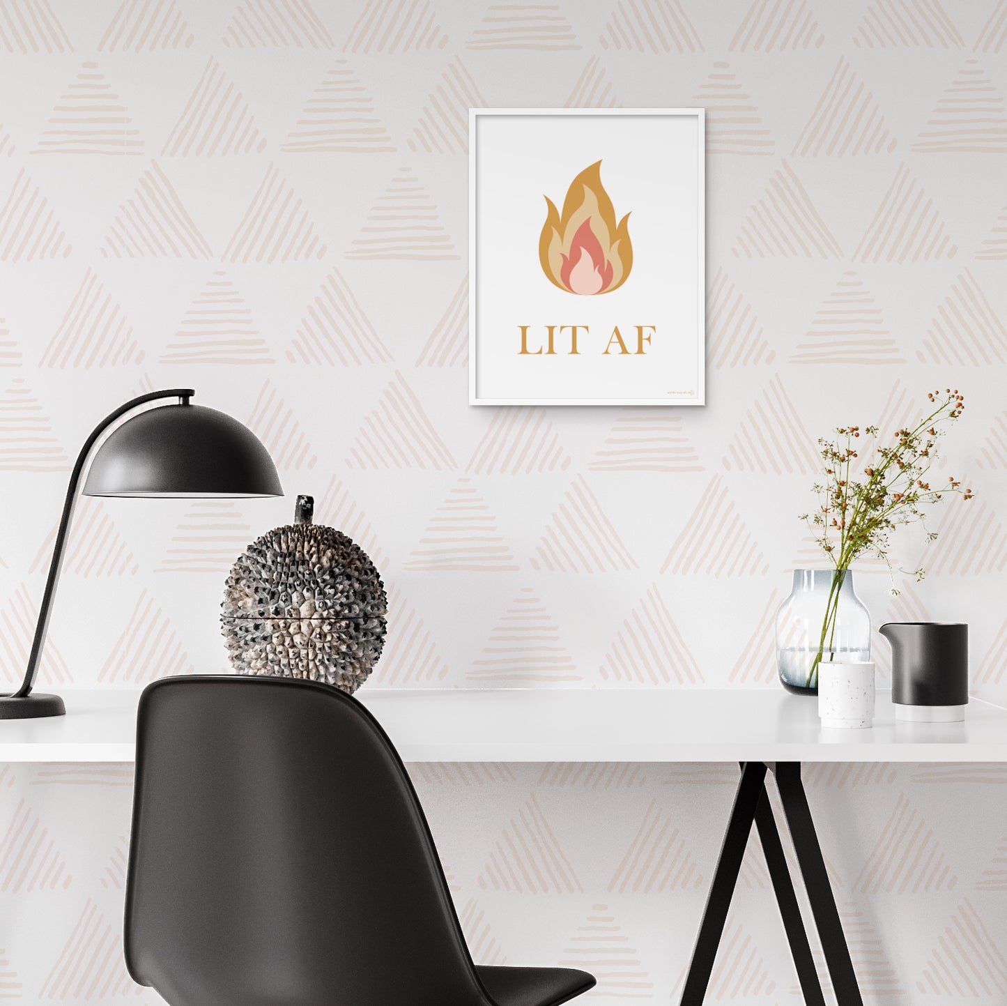 Lit AF: art print