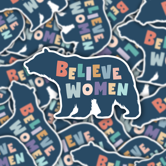 NEW! Believe women: sticker