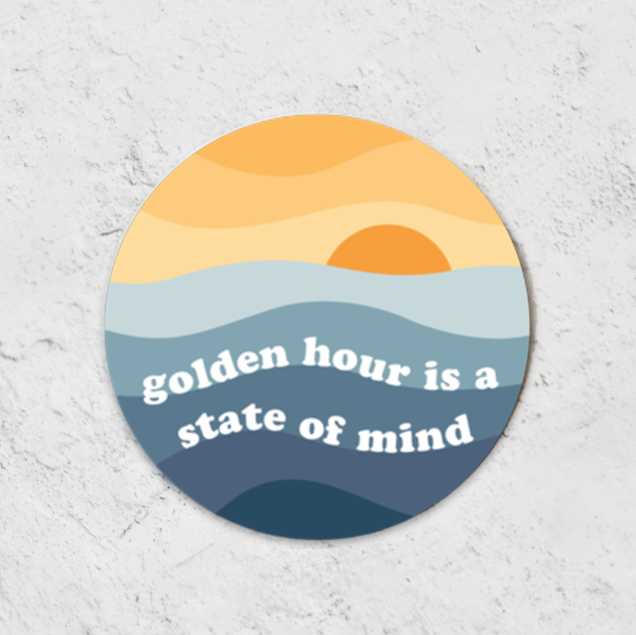 Golden hour: sticker