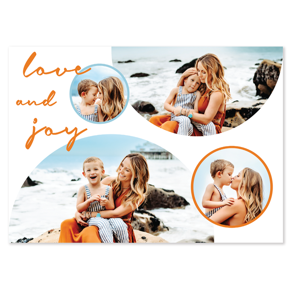 Horizontal bubbles: custom photo card