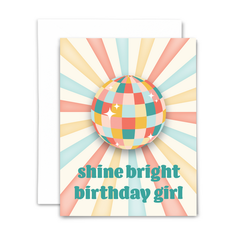 NEW! Disco birthday: greeting card