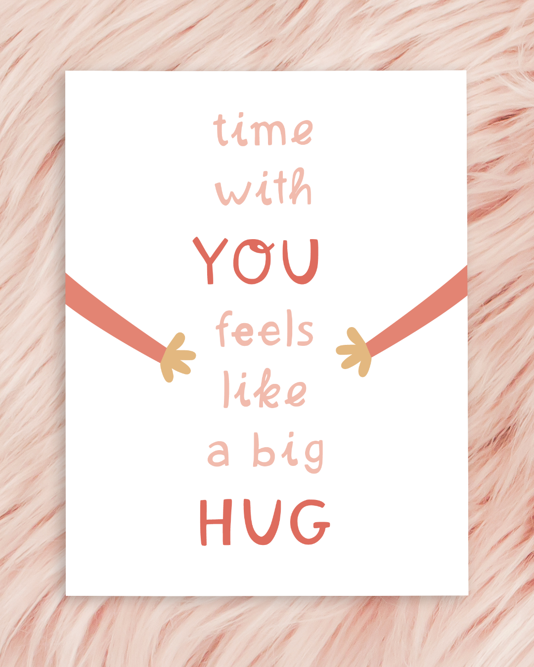 NEW! Feels like a hug: greeting card