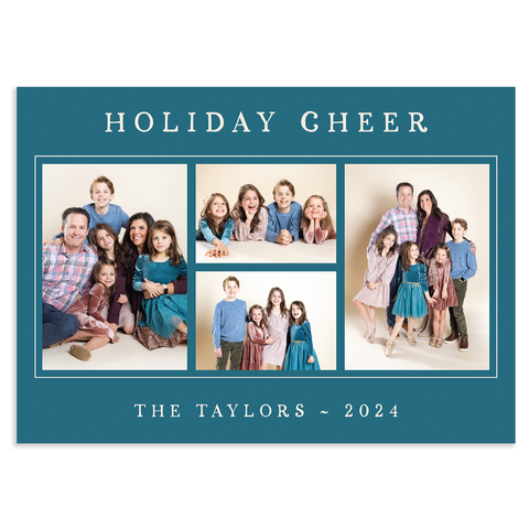 Horizontal framed grid: custom photo card