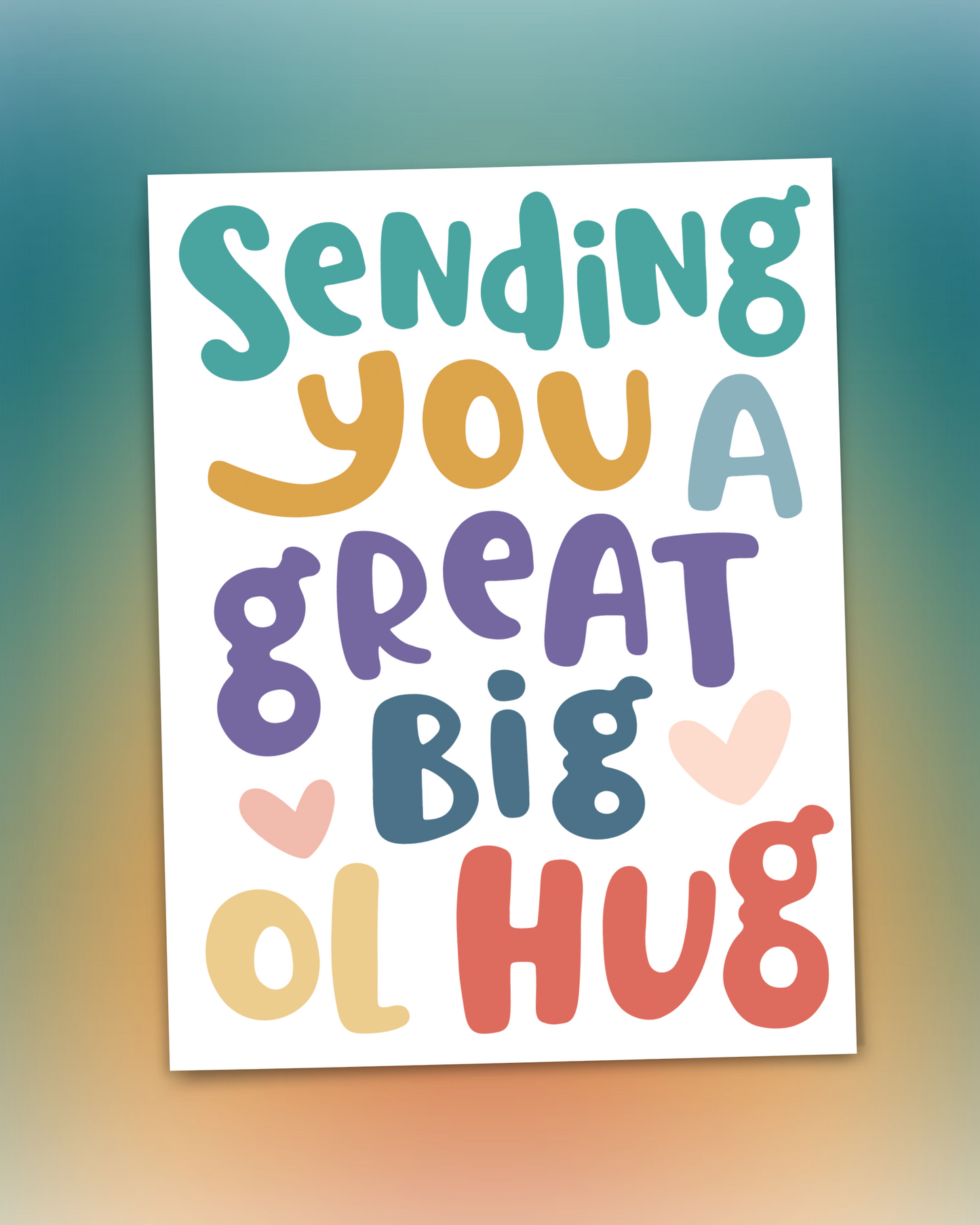 Great big hug: greeting card