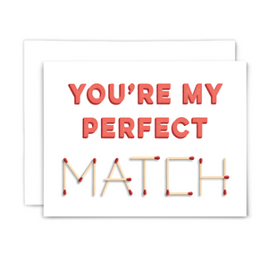 Perfect match: greeting card