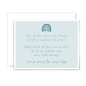 Pet loss-that kind of love: greeting card