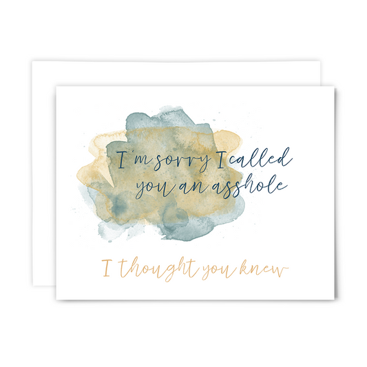 Thought you knew: greeting card