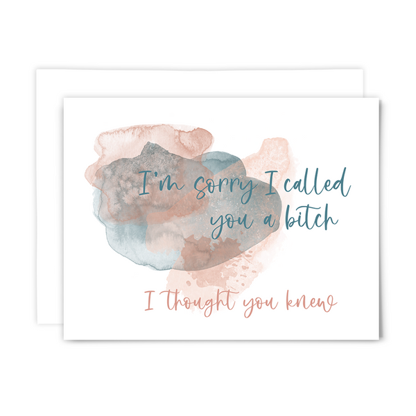Thought you knew: greeting card