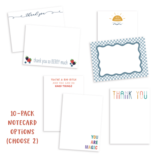 Notecard bundle: any 2 for $20