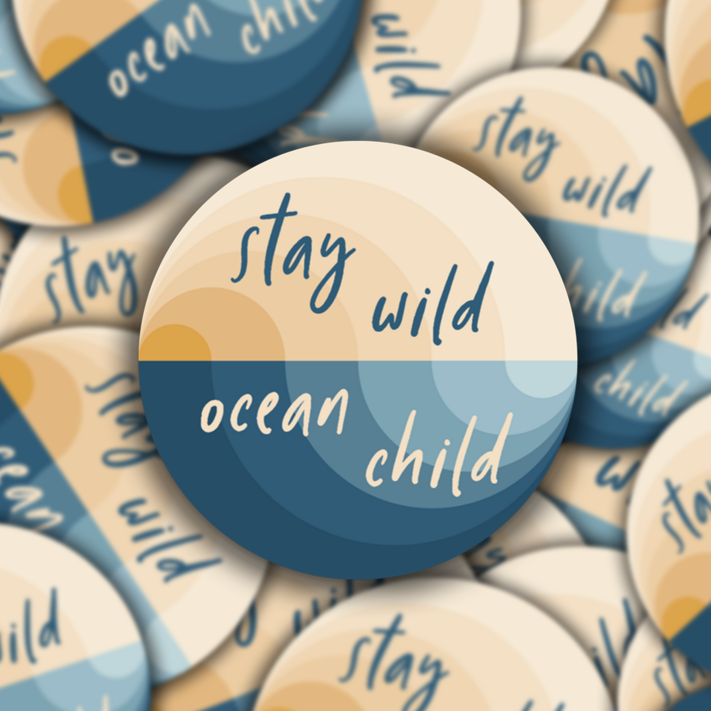 Stay wild ocean child: sticker