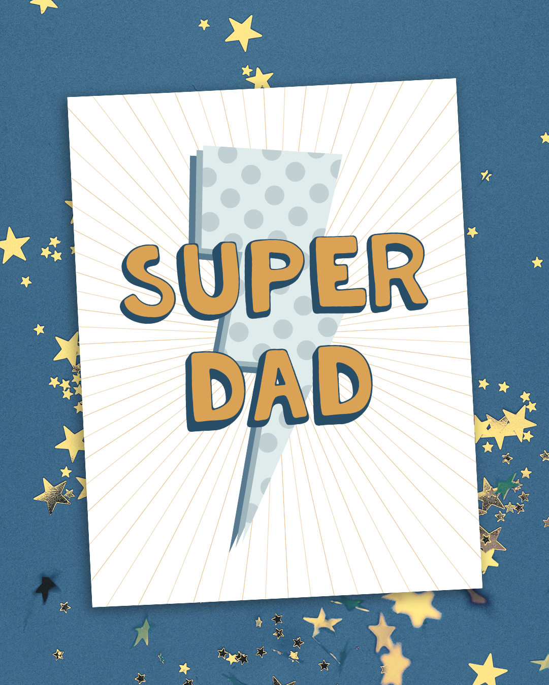 NEW! Super dad: greeting card