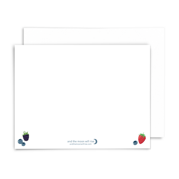 NEW! Thank you so berry much: notecard set