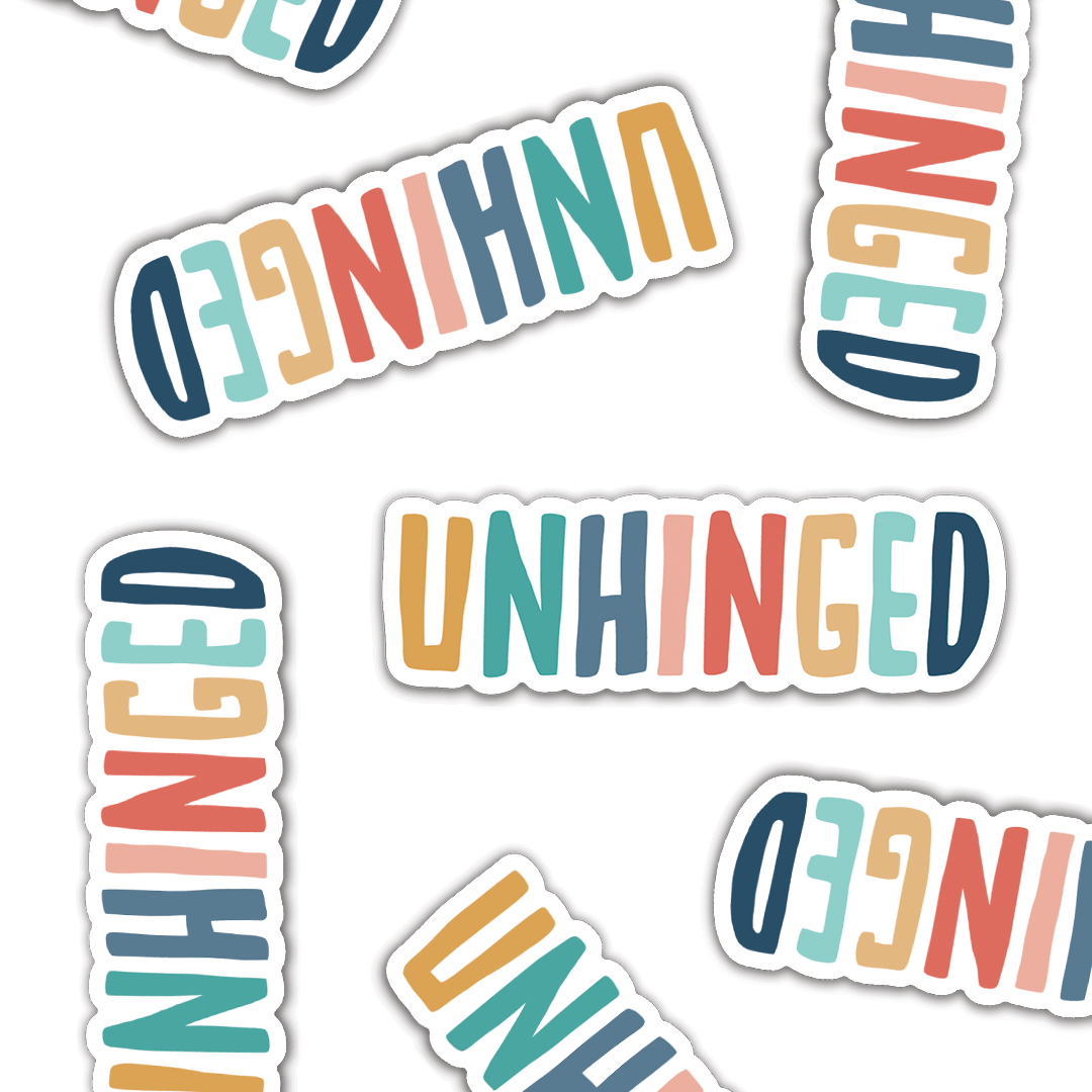 Unhinged: sticker