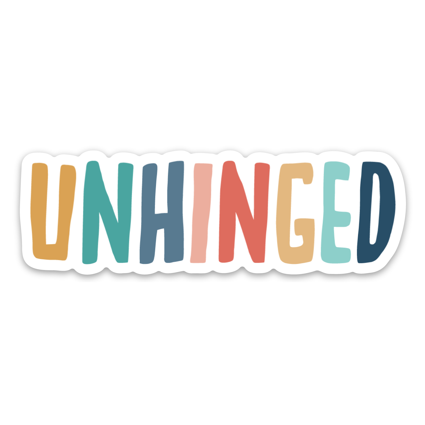 Unhinged Lettering Unhinged: sticker – and the moon will rise
