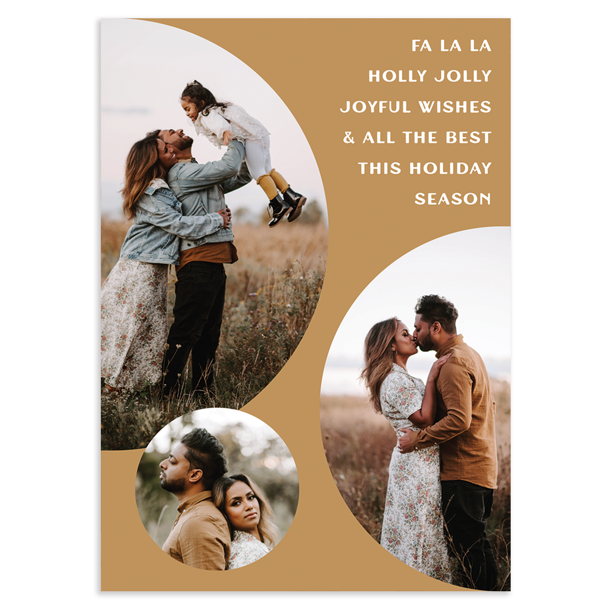 Vertical bubbles: custom photo card
