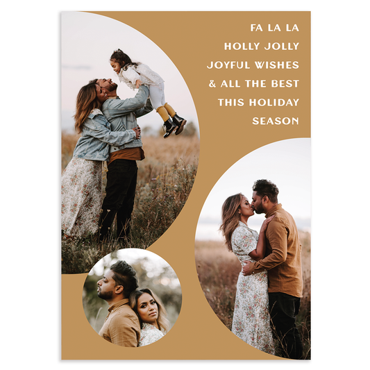 Vertical bubbles: custom photo card