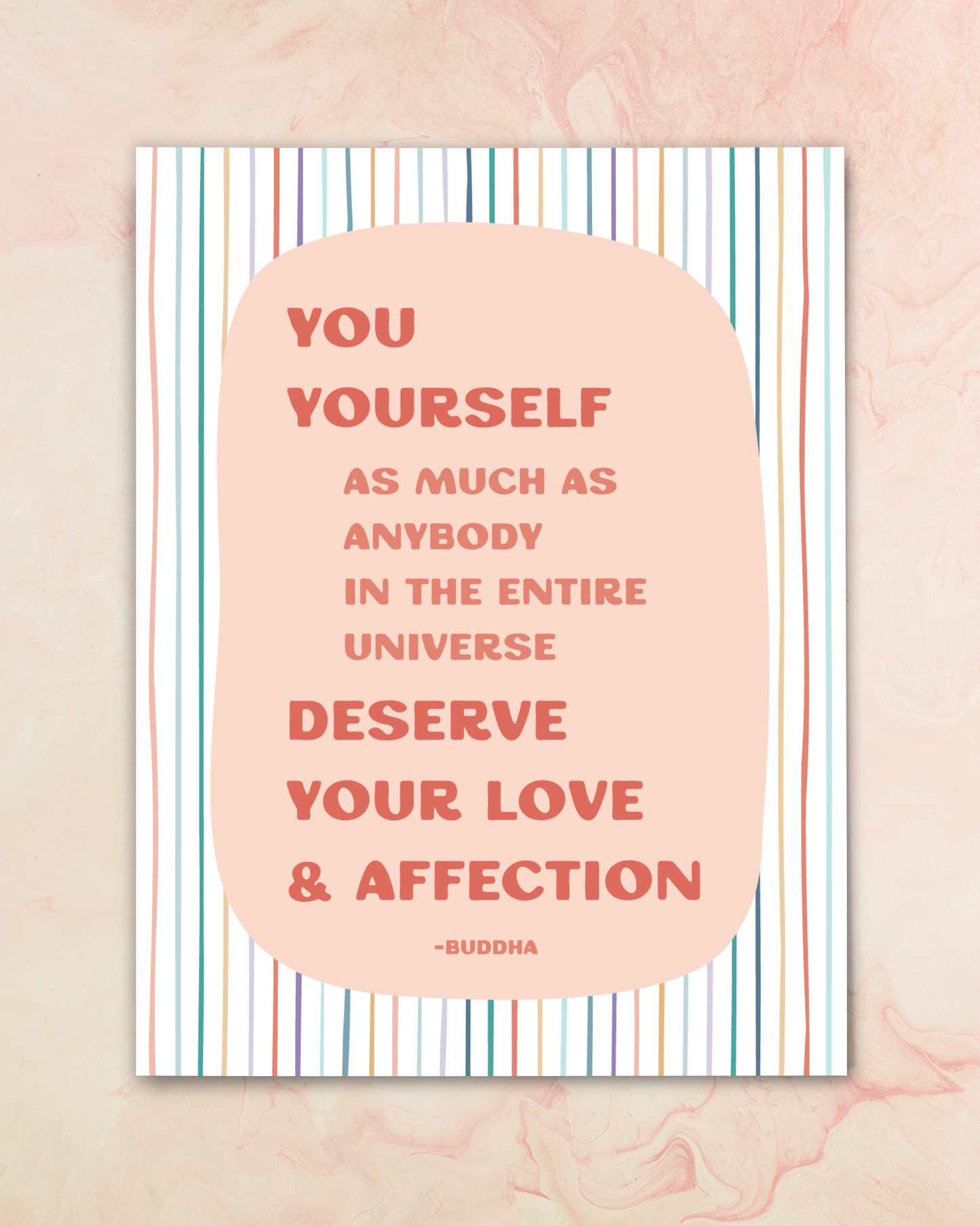 You yourself: greeting card