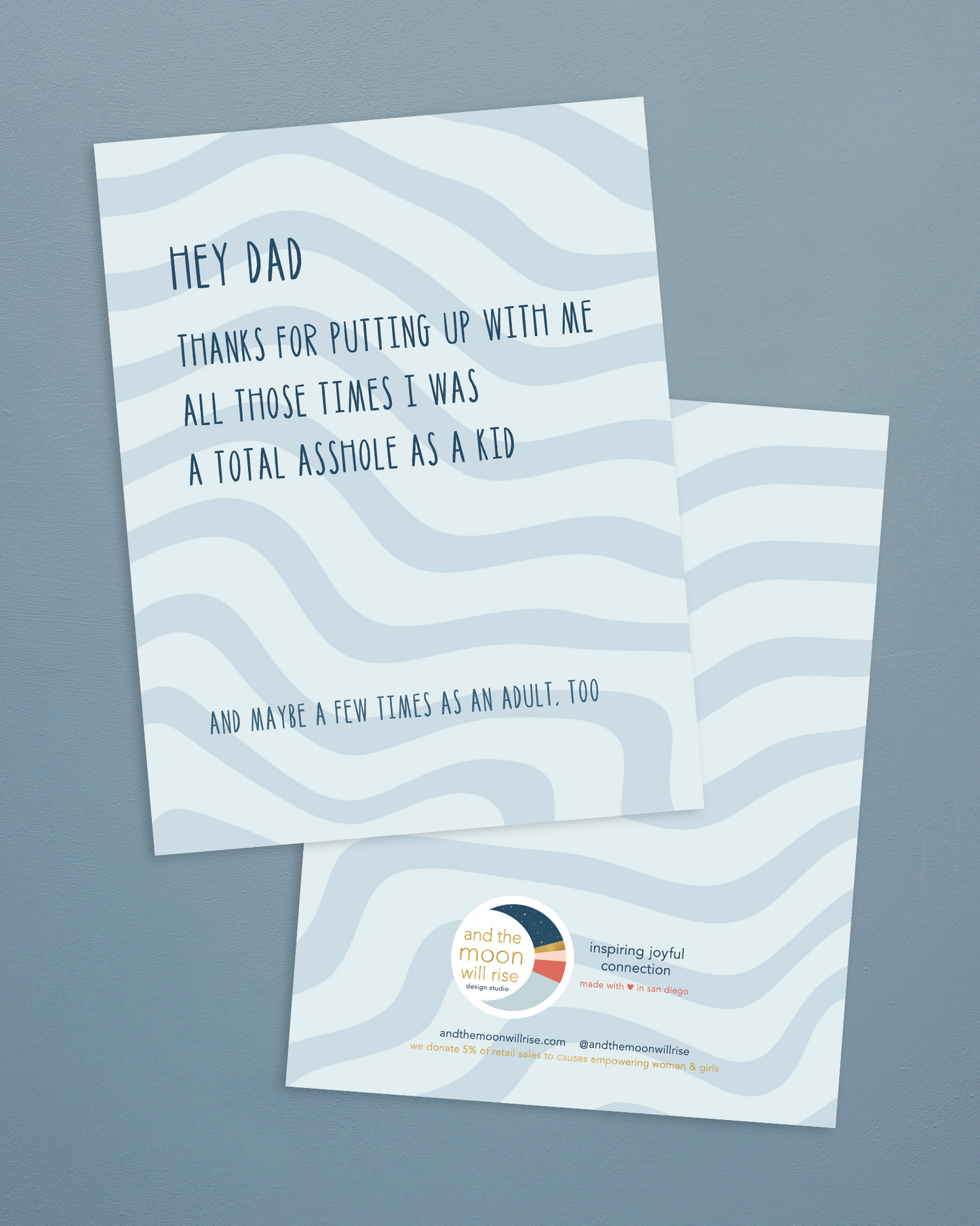 NEW! Hey dad: greeting card