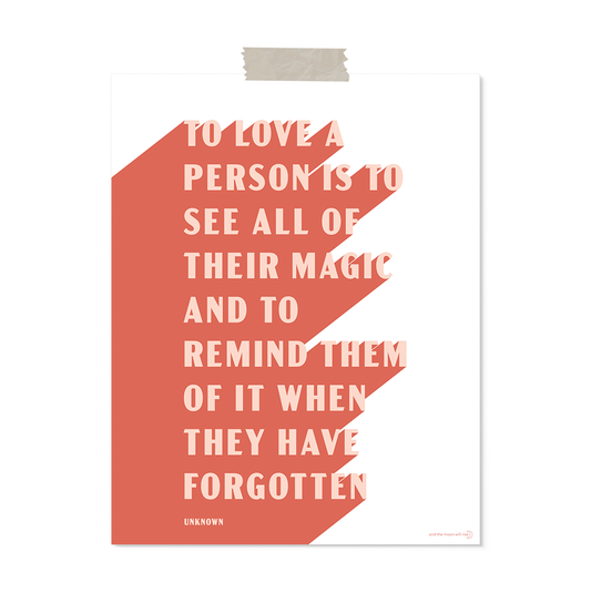 See their magic: art print