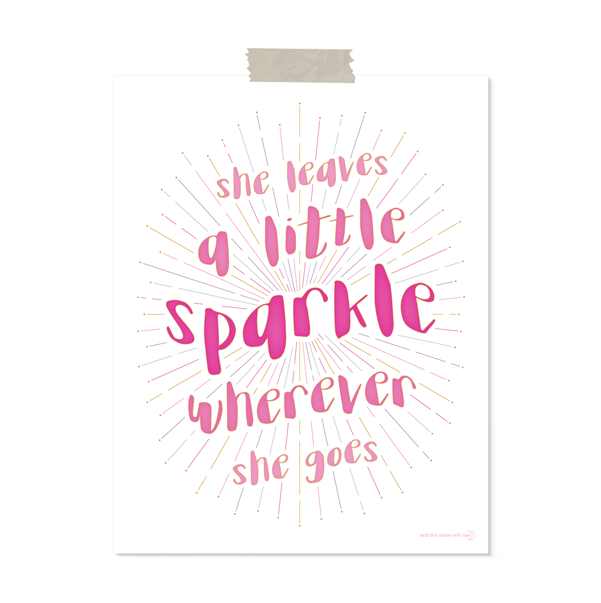 Sparkle: art print