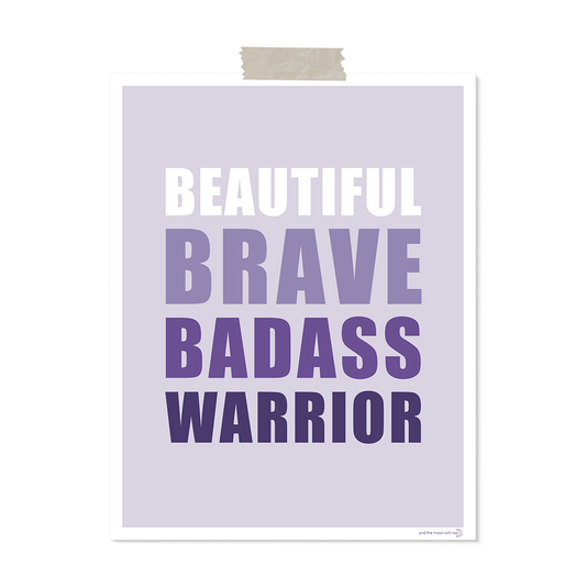 Badass warrior: art print