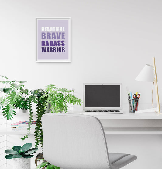 Badass warrior: art print